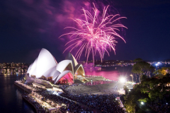 New Year\'s fireworks 2009